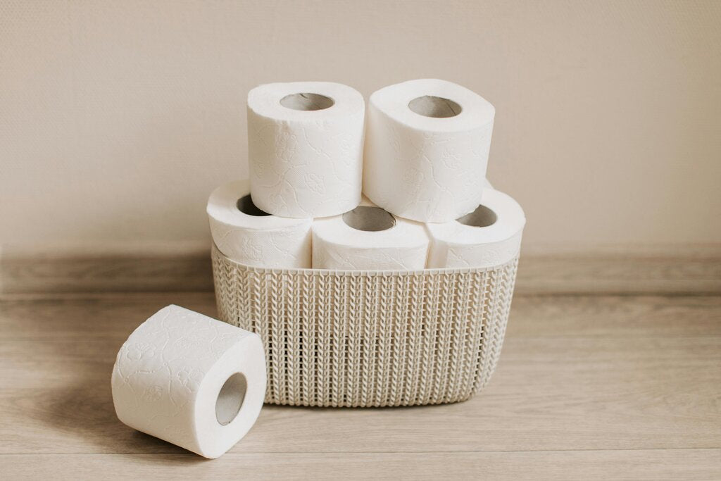 rolls of toilet paper